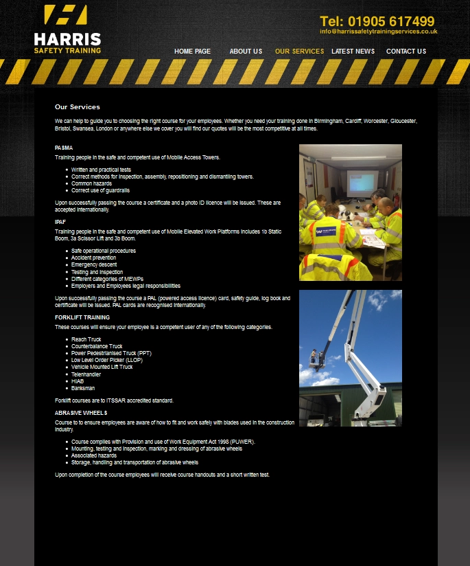 An Image from Harris Safety Training Services Webs