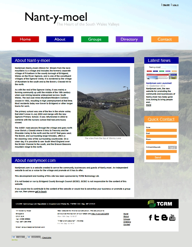 An Image from the Nant-y-moel Website