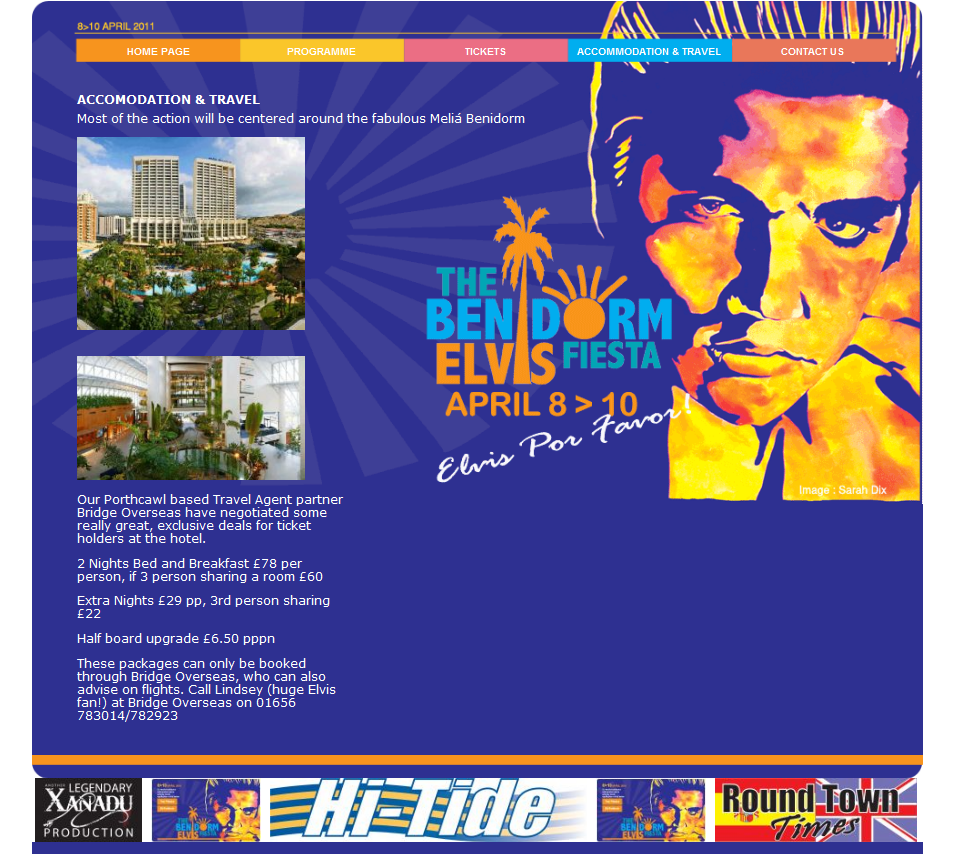 An Image from Elvis in Benidorm Website