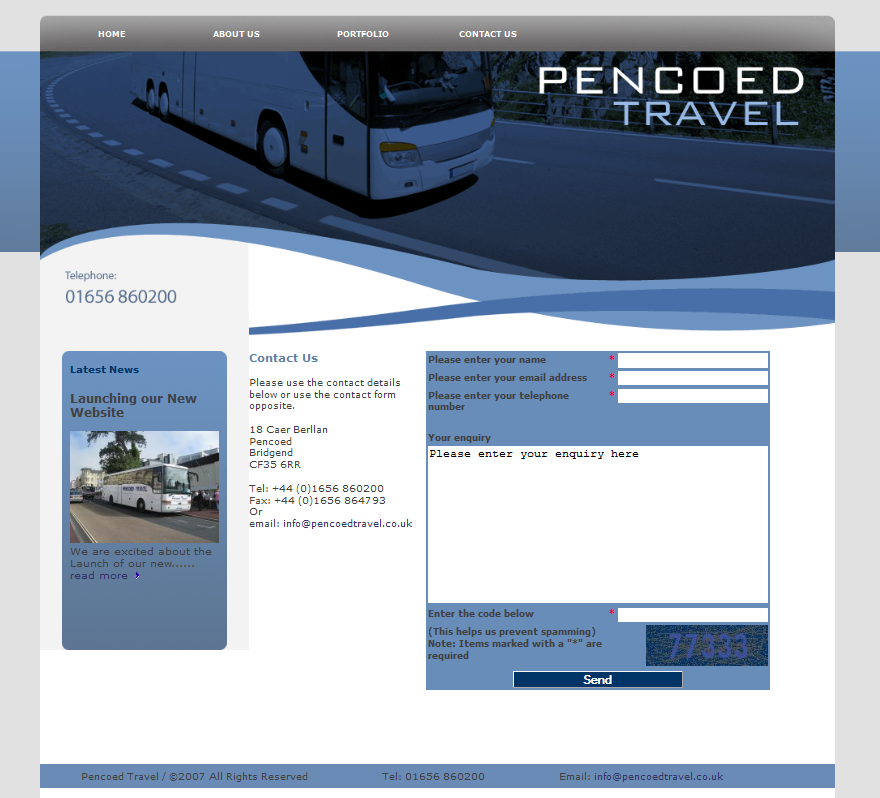 An Image from the Pencoed Travel Website