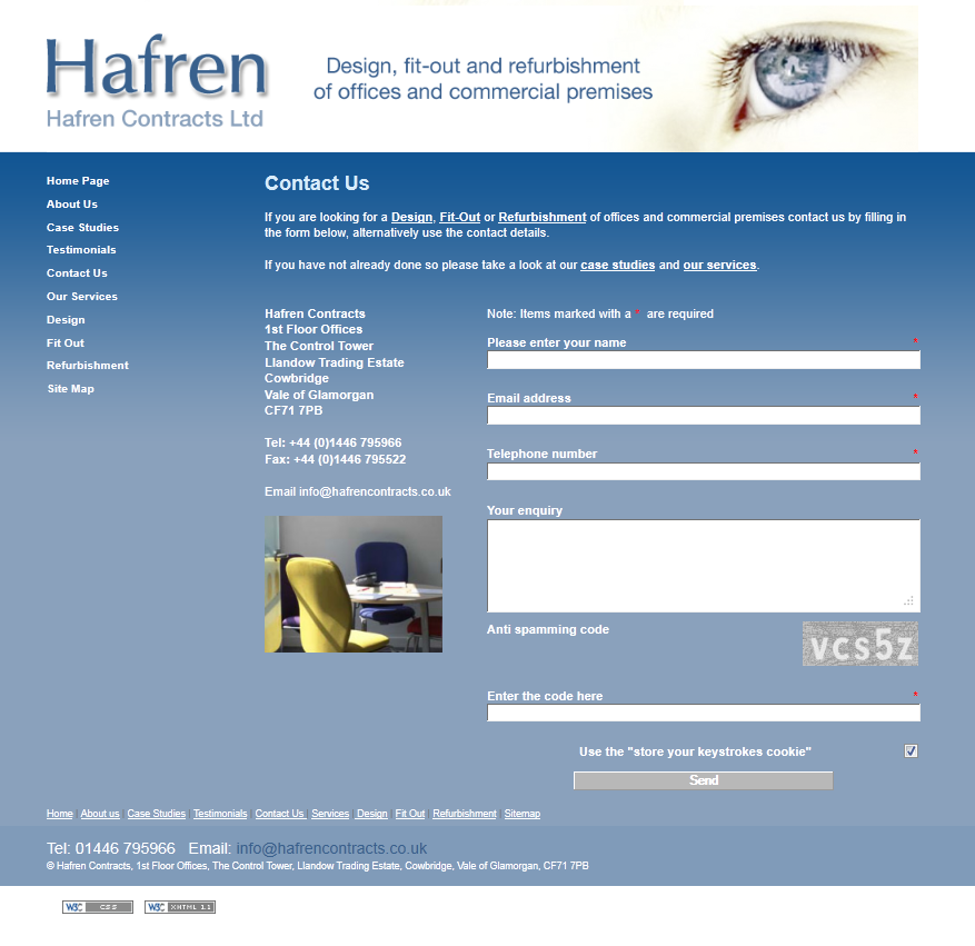 An image from Hafren Contracts Ltd Website