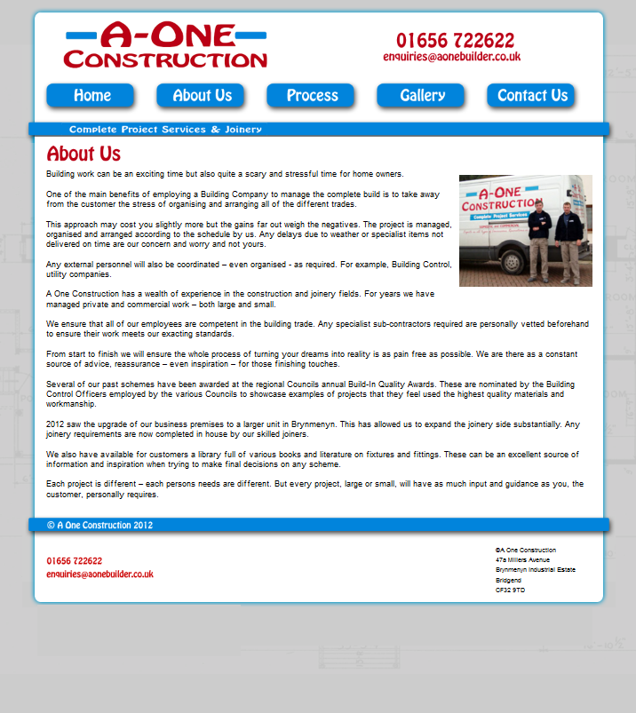 An Image from A One Construction Website