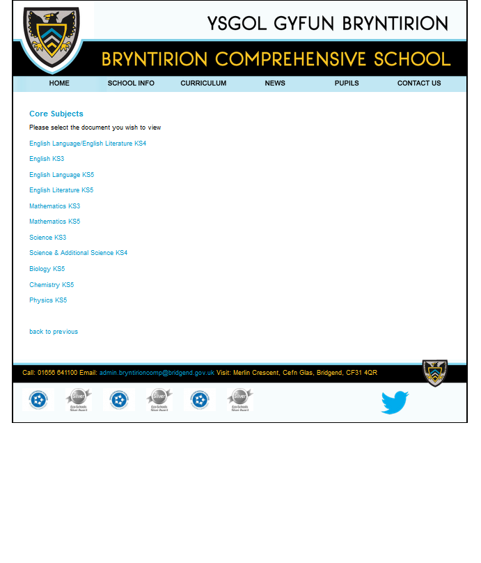Bryntirion Comprehensive School