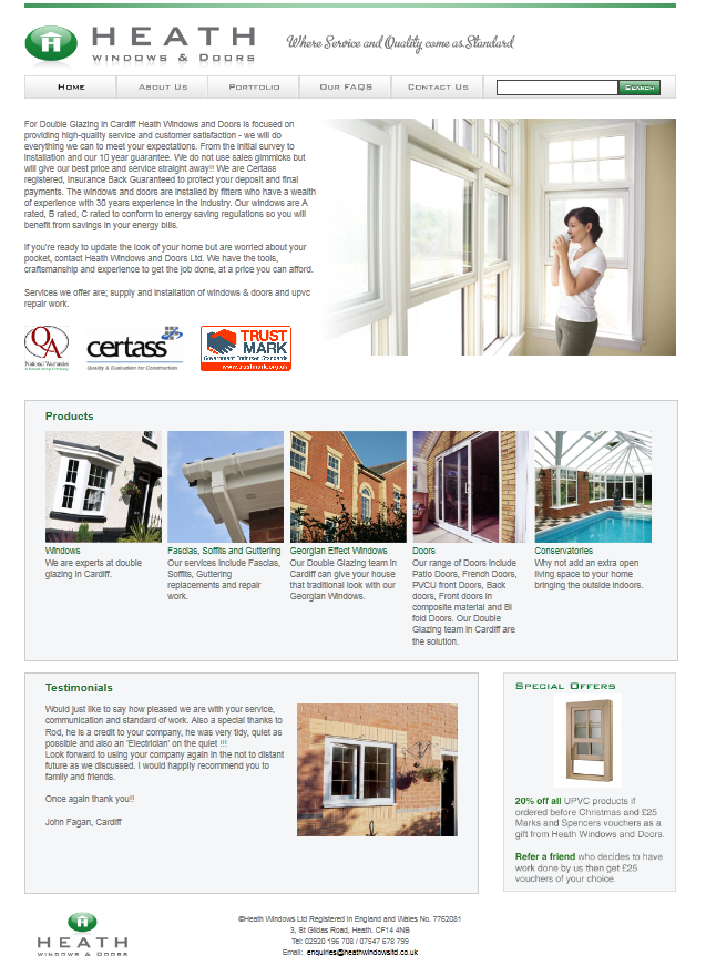 An Image from Heath Windows & Doors Ltd Website