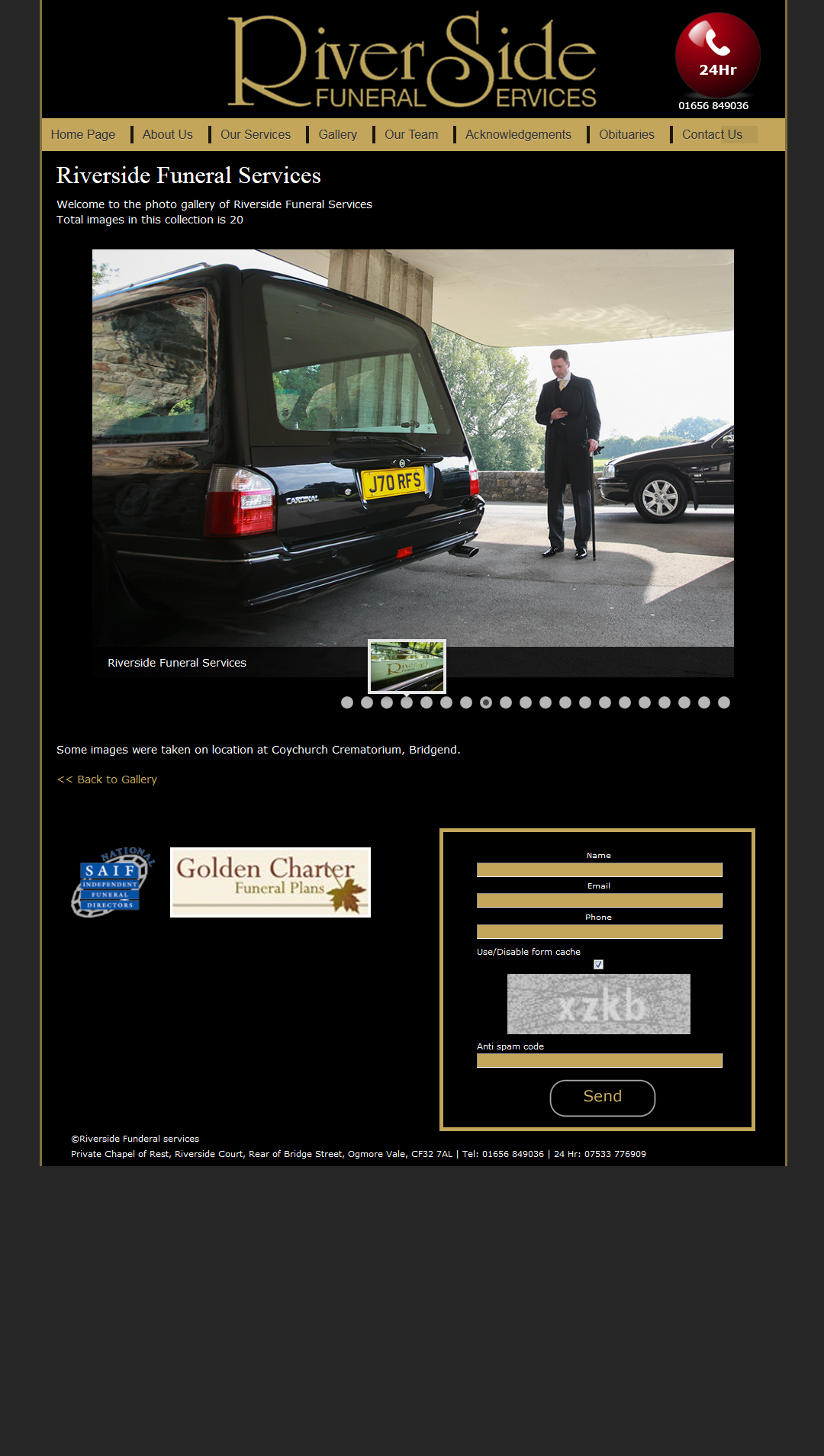 An image from Riverside Funeral Services Website
