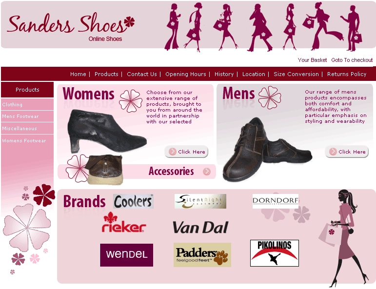 An image from the Sanders Shoes Website