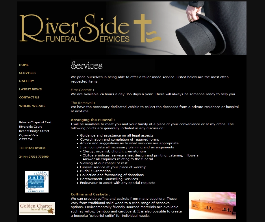 An Image from Riverside Funeral Services Website