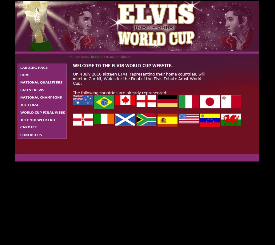 An image from Elvis World Cup Website