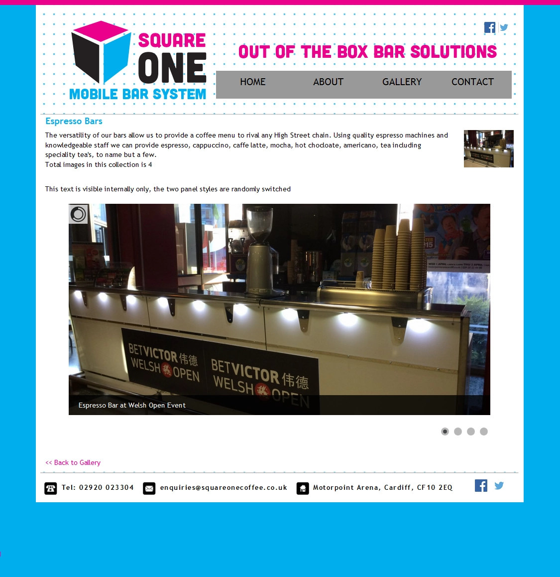 An image from the Square One Coffee website