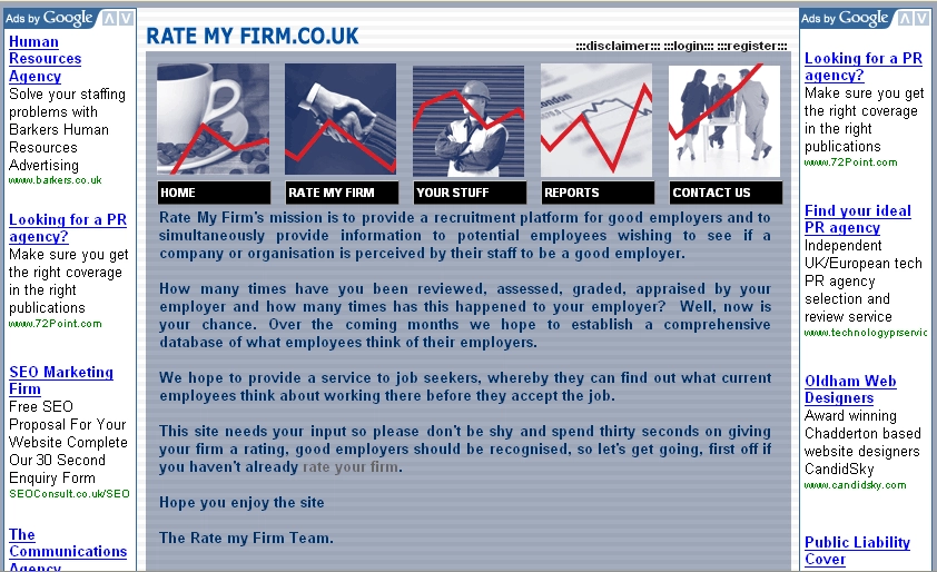 An image from the Rate My Firm Website