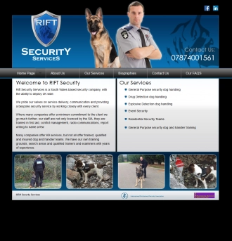Rift Security Services Website